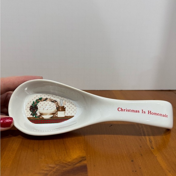 Other - Vintage 1988 Christmas spoon rest with original box